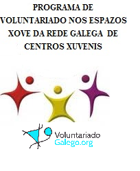 Logo programa de voluntariado nos espazos da rede galega de centros xuvenís 