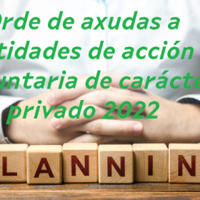 Subvencións para entidades de acción voluntaria de carácter privado 2022